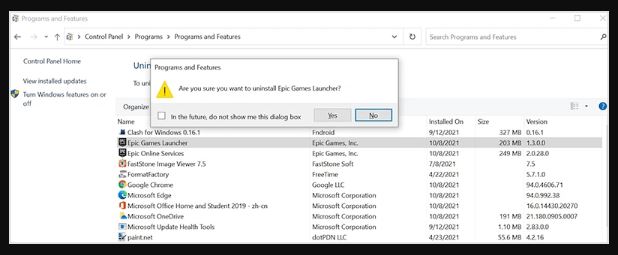 How to Uninstall Epic Games Launcher on PC